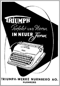 Triumph ad, 1952